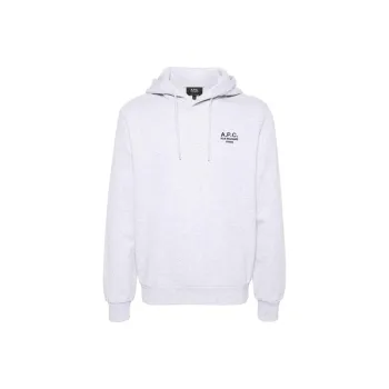 A.P.C Logo Embroidered Drawstring Hoodie