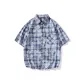 Blue White Plaid