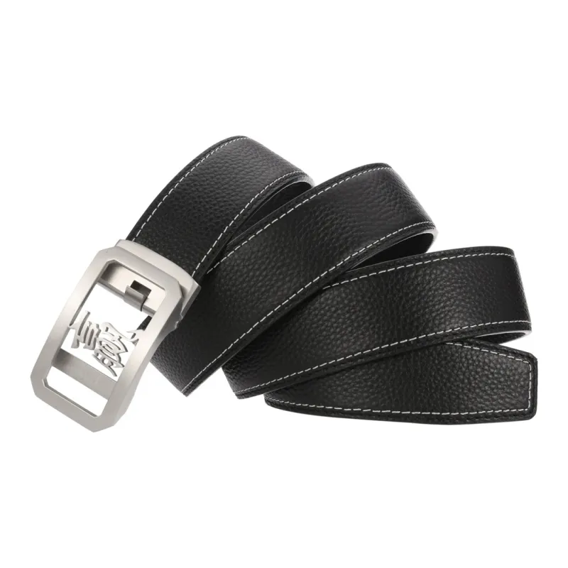 JONNY MOORE Top Grain Cow Leather Belts Men's 3.5cm-7