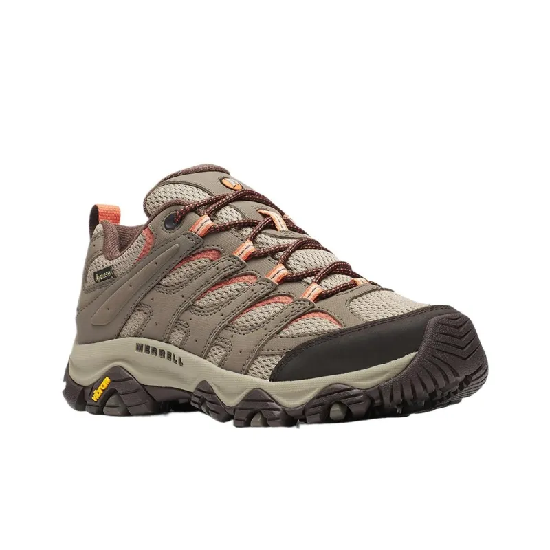 MERRELL MOAB 3 Cushioning Slip Resistant Low Top Hiking Shoes Women's Brown-3
