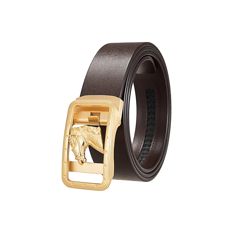 JONNY MOORE Top Grain Cow Leather Belts Men's 3.4cm-5