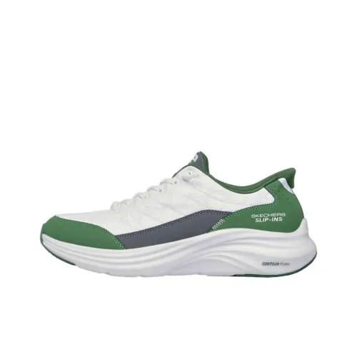 Skechers Low Top Running Shoes Men's White Green