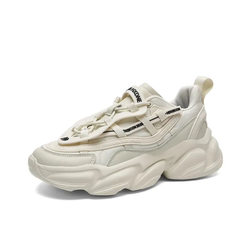 OFFER AITR Cushioning, Slip Resistant, And Abrasion Resistant Low Top Chunky Sneakers Men's-1