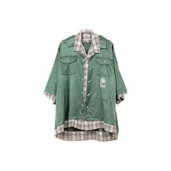 Maison Mihara Yasuhiro Layered Cotton blend Shirt