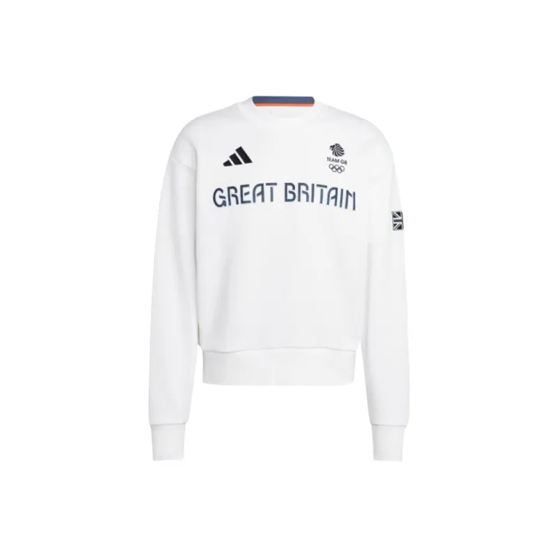 Adidas UK Training Top Olympics Collection TEAM GB SWEATSHIRT Sweatshirt Men's White-0