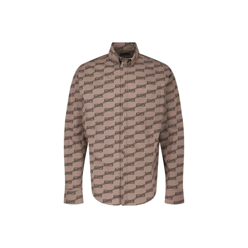 Balenciaga Monogram Long Sleeve Shirt-0