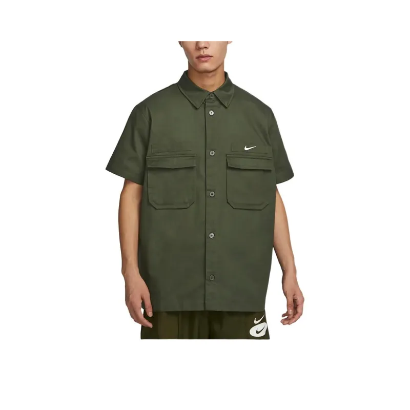Nike Shirts Men Khaki Green-0