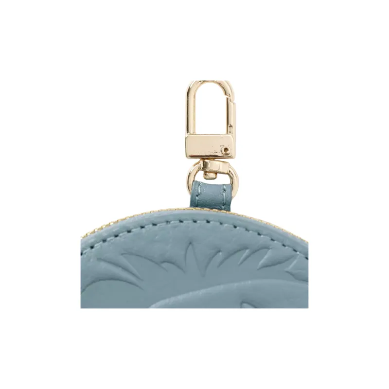 Disney Cow Leather Coin Purse Women's Blue-3