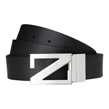 Ermenegildo Zegna Logo Plaque Buckle Belt