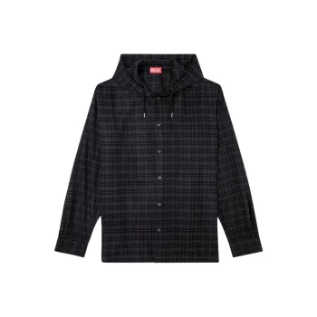 DIESEL S Dewny Hood B Shirt Jacket