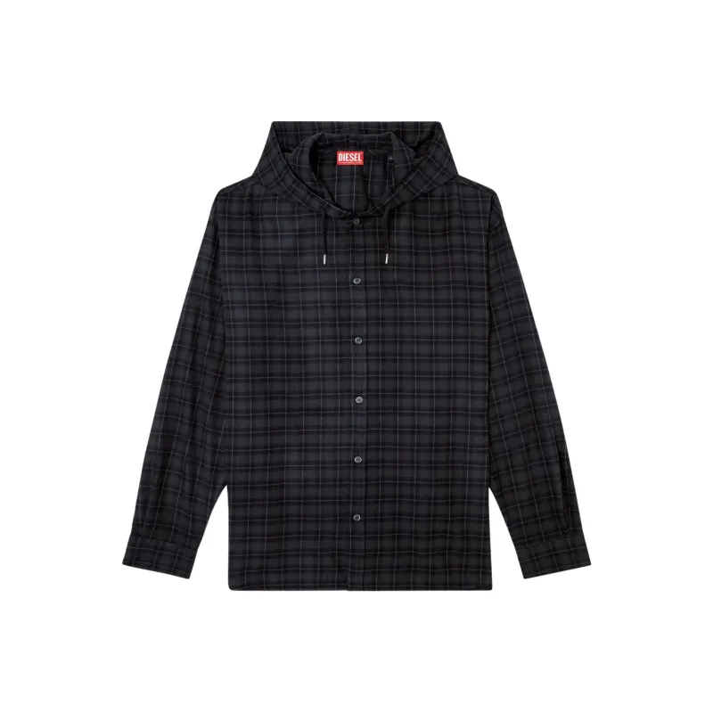 DIESEL S Dewny Hood B Shirt Jacket-0