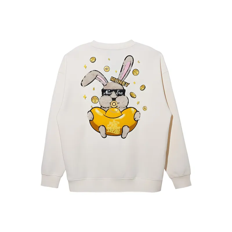 New Era Sweatshirt Unisex Ivory White-1