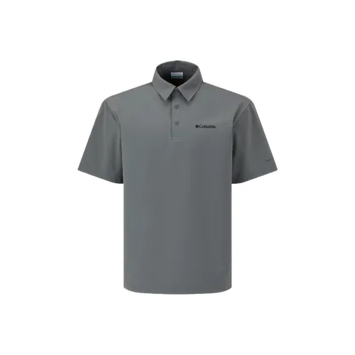 Columbia Polo Shirts Men Gray