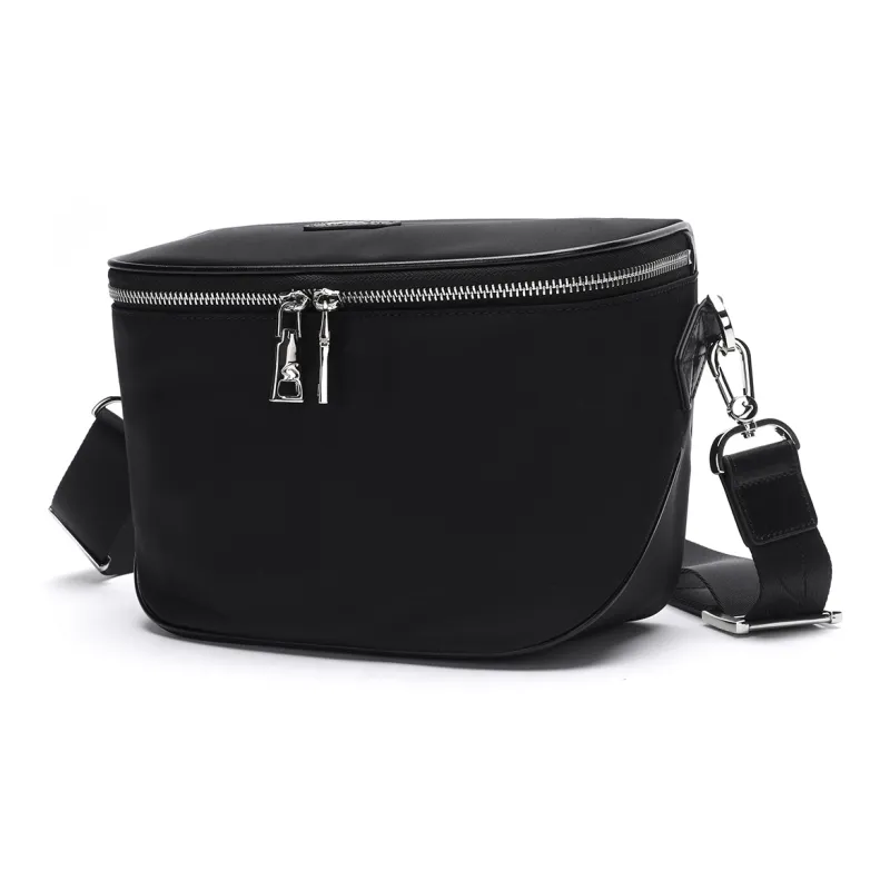 Satchi Fabric Shoulder Bag Regular Men's Black-1