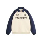 Apricot & Navy Blue
