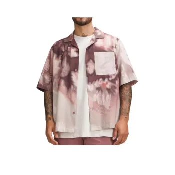 Lululemon Team Canada Collection COC Men's Button Down Shirt Men's Pink Brown