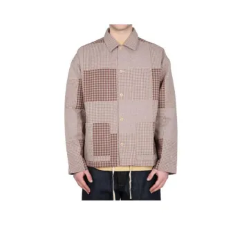 YMC Pj Checked Buttoned Straight Hem Shirt