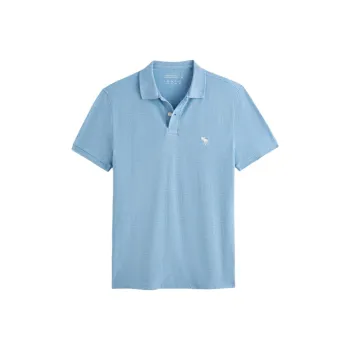 Abercrombie＆Fitch Polo Shirt Men's Light Blue