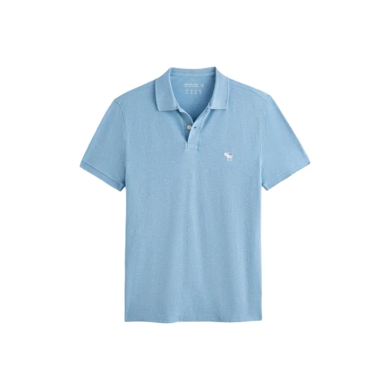 Abercrombie＆Fitch Polo Shirt Men's Light Blue-0