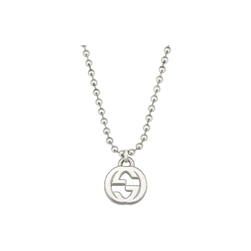 GUCCI Necklaces Unisex Silver Shopping Bag-0