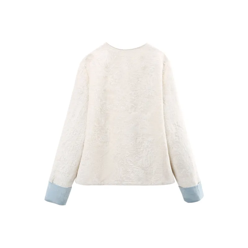 A Paradise For Awakening Cropped Coat Women's Beige-1