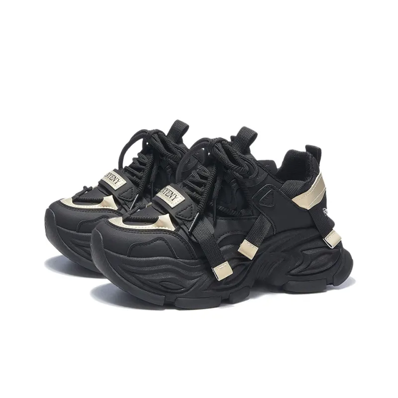 ROBINHOOD Cushioning, Slip Resistant, Abrasion Resistant, Impact Resistant Low Top Chunky Sneakers Women's Box Included-3