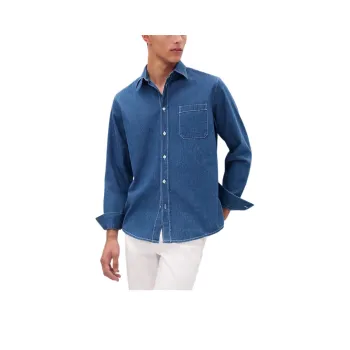 HERMES Shirts Men Indigo