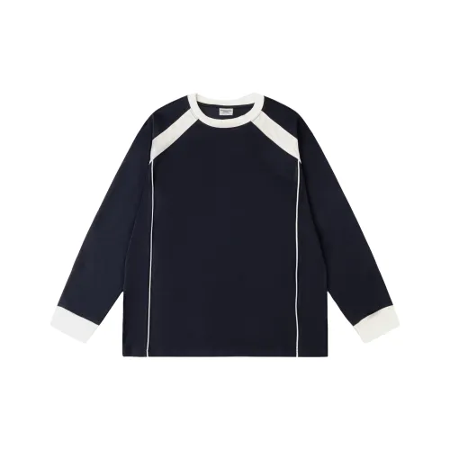 BORDERLESS BDLS T Shirt Unisex Navy Blue