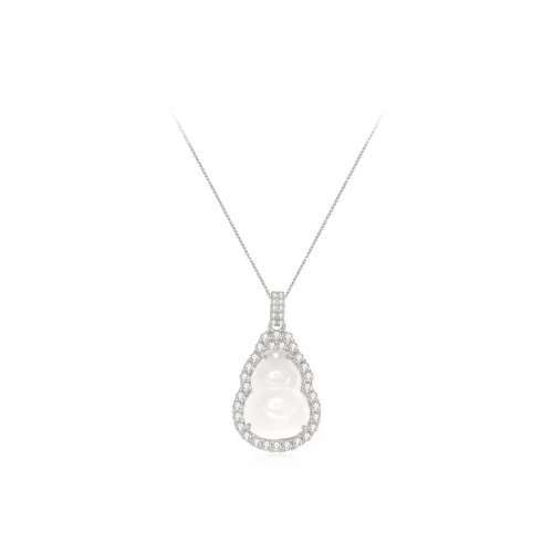 SINO GEM Chalcedony Jade Necklaces Women's