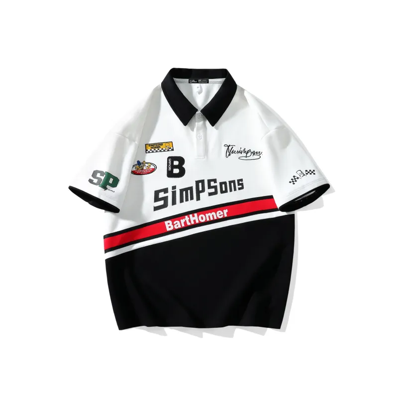 The Simpsons Polo Shirts Unisex White-0