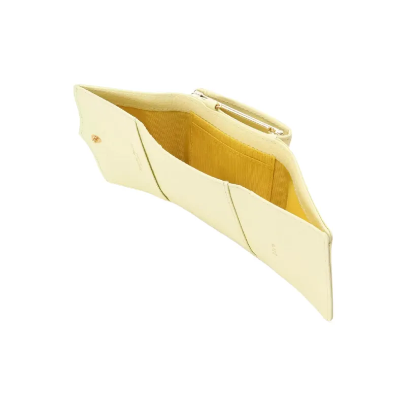 Disney Cow Leather Wallet Regular Women's Yellow-4