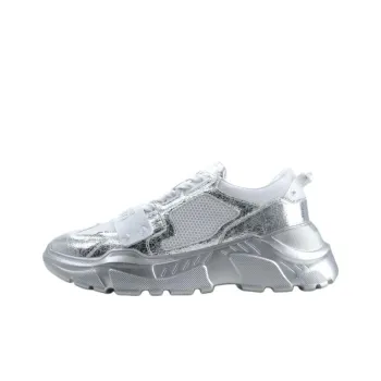 VERSACE JEANS COUTURE Low Top Casual Shoes Men's Silver