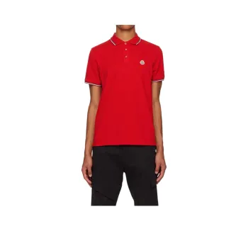 Moncler Polo Shirts Men Red
