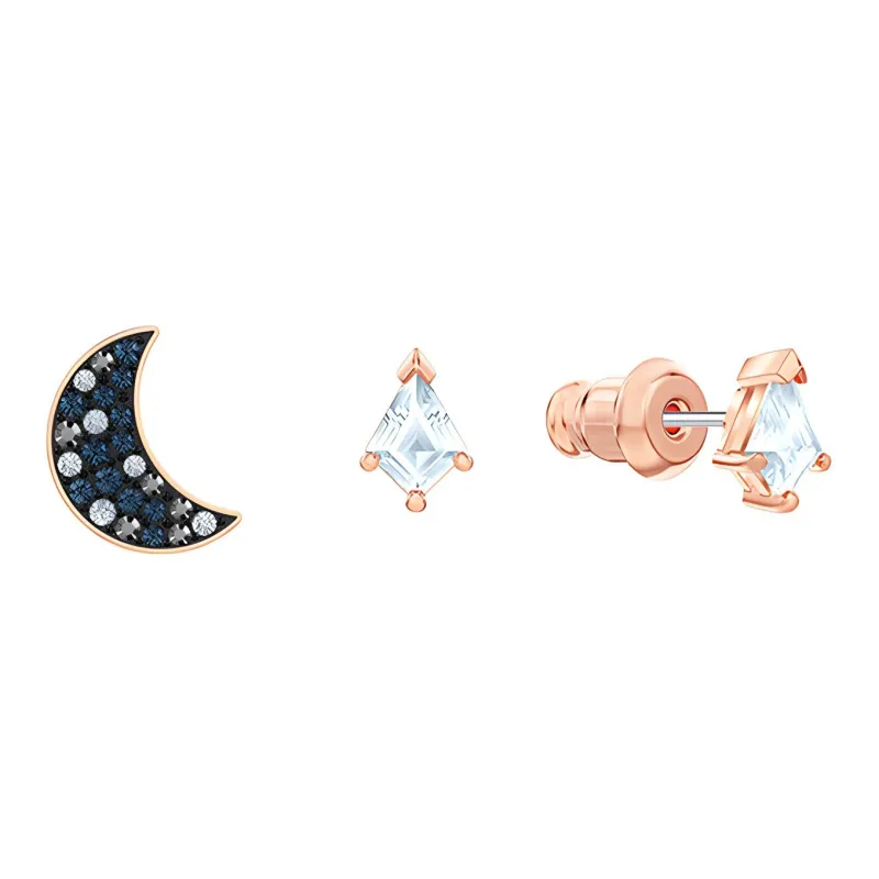 Swarovski Faux Crystal Stone Hoop Earring Set Women's-1