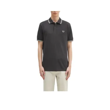 FRED PERRY Polo Shirt Men's Dark Gray