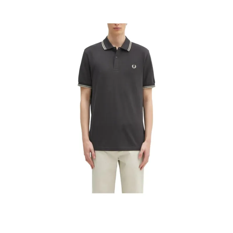 FRED PERRY Polo Shirt Men's Dark Gray-0