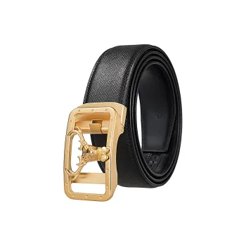 JONNY MOORE Top Grain Cow Leather Belts Men's 3.5cm
