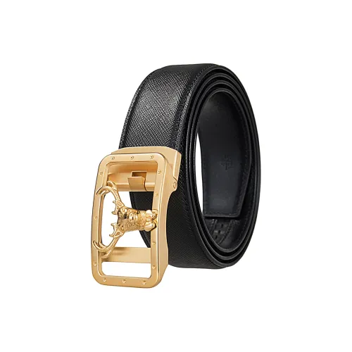 JONNY MOORE Top Grain Cow Leather Belts Men's 3.5cm