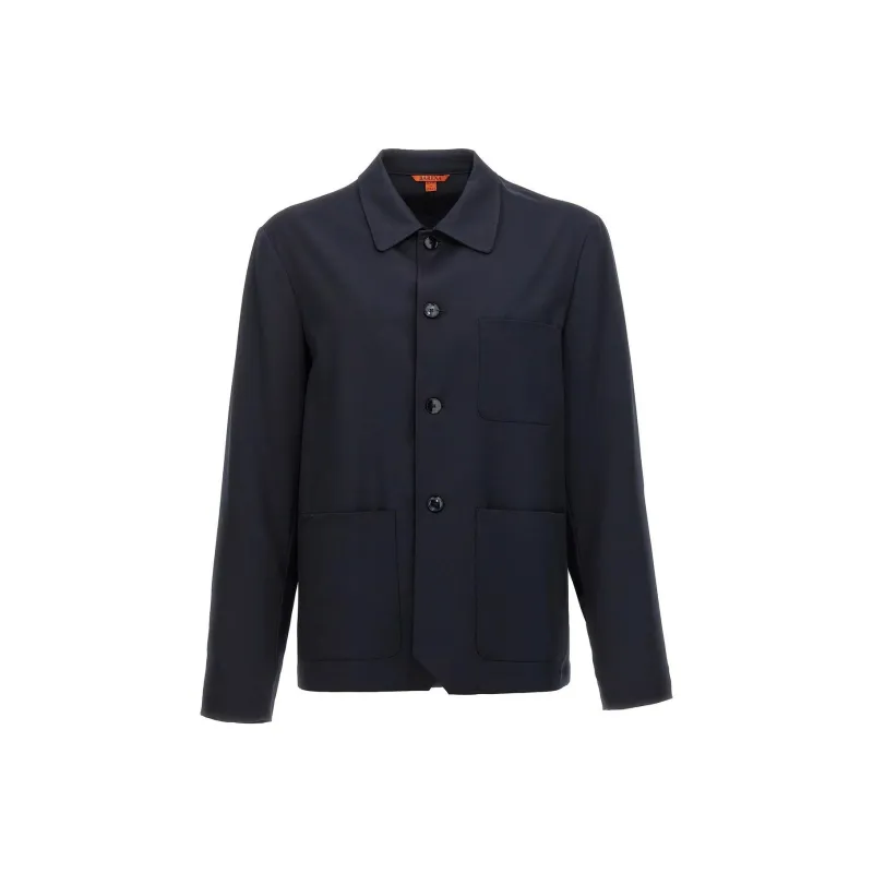 Barena Visal Curved Hem Overshirt-0