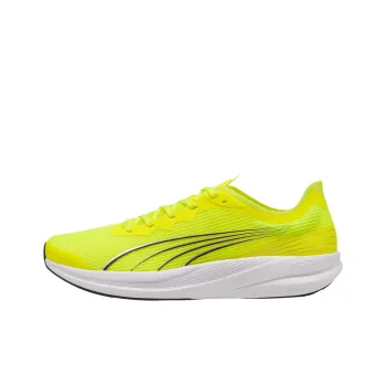 PUMA Redeem Pro Racer Cushioning Slip Resistant Low Top Running Shoes Unisex Neon Yellow