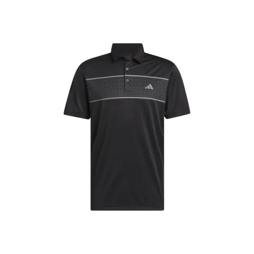 Adidas Chest Stripe Polo Shirt Polo Shirt Men's Black