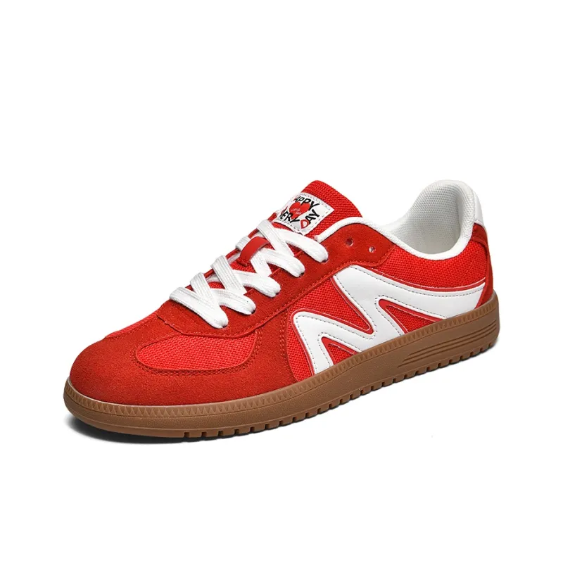 Lanza Skateboard Shoes Unisex Low Top Hot Red/Hepburn Black/Prussian Blue-2