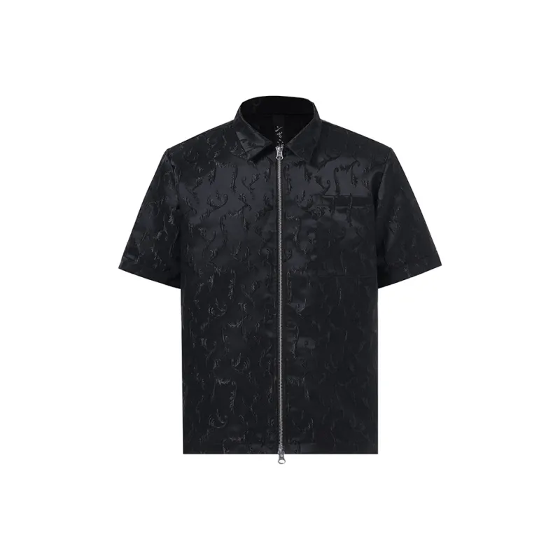 SANSHENGLIUBU Shirt Unisex Black-0