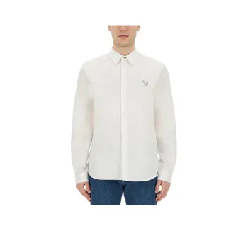 PS By Paul Smith Zebra Embroidered Long Sleeved Shirt