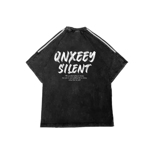 Qnxeey T Shirts Unisex Black