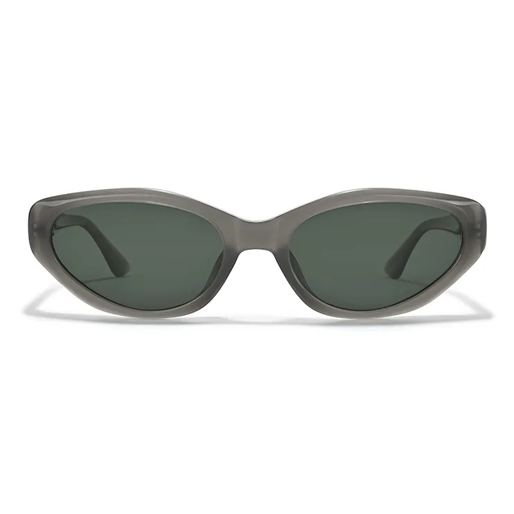 Sagawa Plate Frame Cat Eye Sunglasses Unisex-5