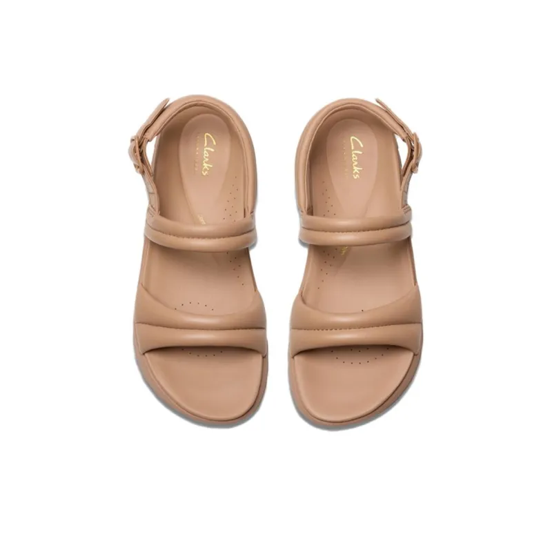 Clarks DashLite Surf Fiber Collection One Strap Sandals Women's Brown-2