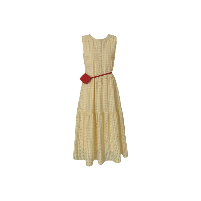 BEAUTIFUL CONFESSION Sleeveless Dress Women's Yellow-1