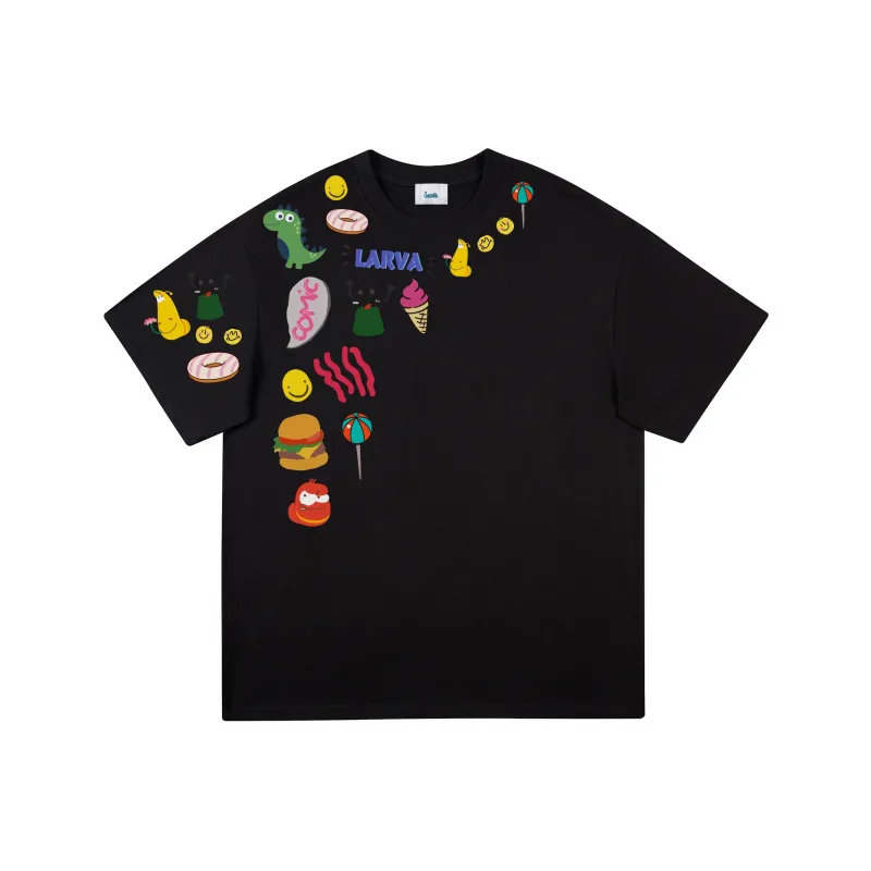 COMIC LARVA T Shirts Unisex-6