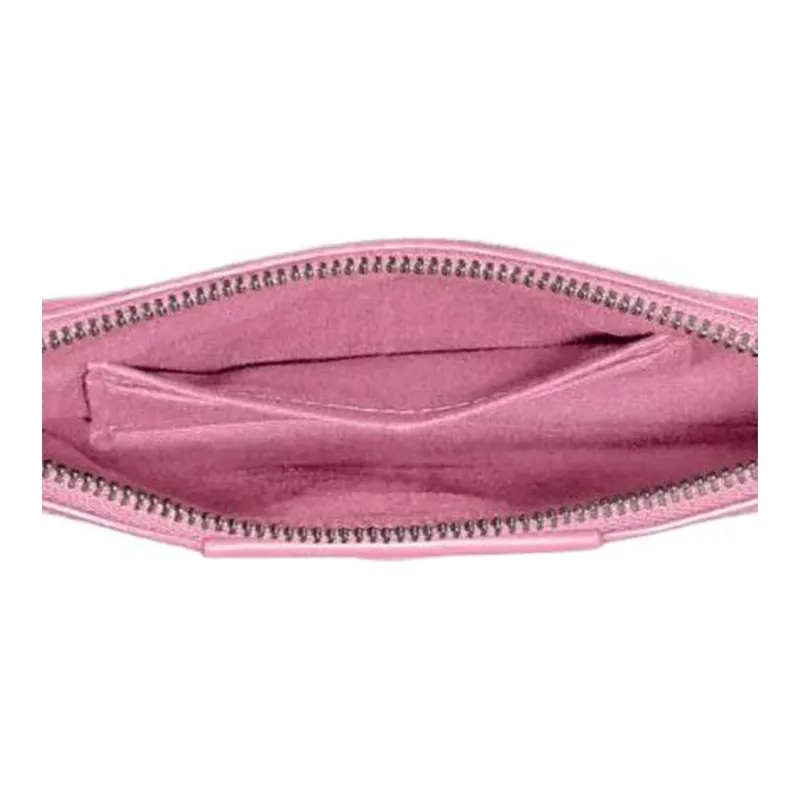 COACH Wristlet Artificial Leather Wrist Bags Clutches Small Size Women's Fresh Pink-4